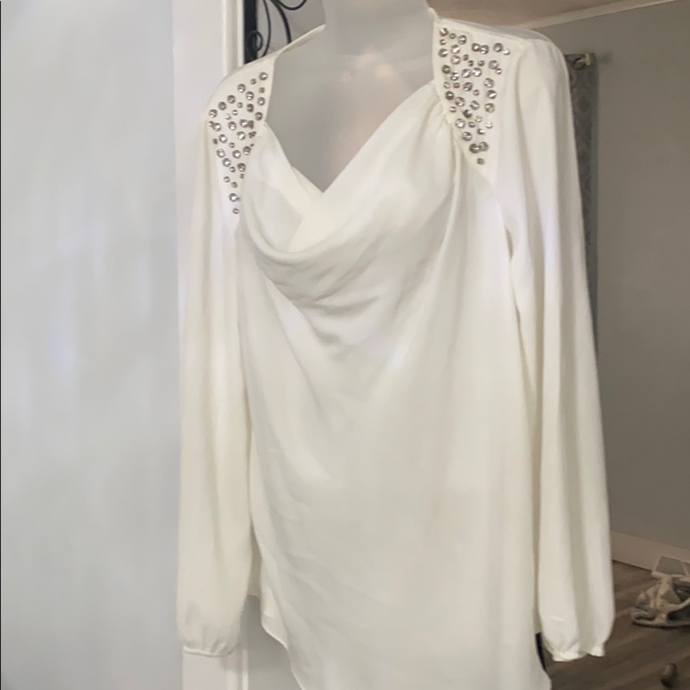 White embellished blouse